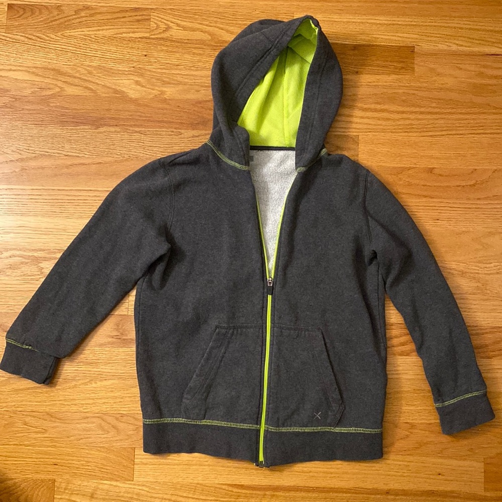 Xersion Kids Full Zip Hooded Sweatshirt (Size M 10/12)